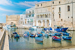 Old harbour in Monopoli, Bari Province, Apulia, southern Italy. photo