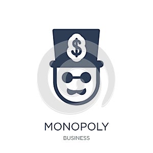 Monopoly icon. Trendy flat vector Monopoly icon on white background from Business collection