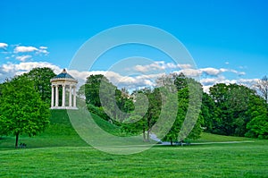 Monopteros in the Englischer Garten in Munich, Germany photo