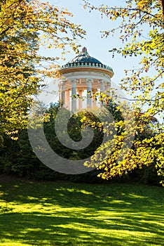 Monopteros temple in the English garden, Munich