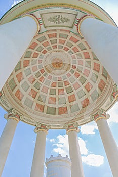 Monopteros temple in the English garden, Munich Bavaria, Germany