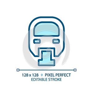 Monorail pixel perfect blue RGB color icon