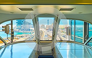 The Monorail trip to Palm Jumeirah, Dubai, UAE photo