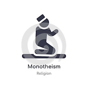 monotheism icon. isolated monotheism icon vector illustration from religion collection. editable sing symbol can be use for web