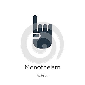 Monotheism icon vector. Trendy flat monotheism icon from religion collection isolated on white background. Vector illustration can