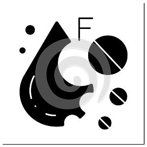 Monounsaturated fat glyph icon photo