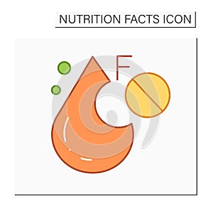 Monounsaturated fat line icon photo
