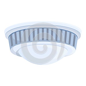 Monoxide smoke detector icon cartoon vector. Alarm sensor
