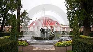 Monplaisir Palace and Garden in Peterhof photo