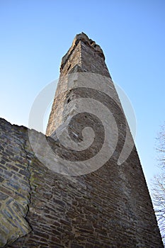 Monreal, Germany - 12 12 2022: Philippsburg, square tower photo