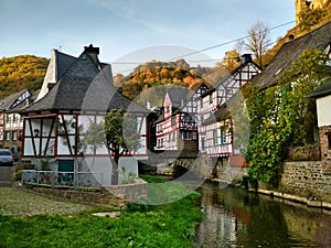 Monreal, one of the most beautiful towns in the Eifel, Germany