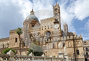 Monreale Cathedral (Duomo di Monreale) at Monreale, near Palermo, Sicily, Italy