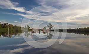 Monroe,Louisiana/U.S.A. March 22,2019 Forsythe Park Boat Ramp on the Ouachita river