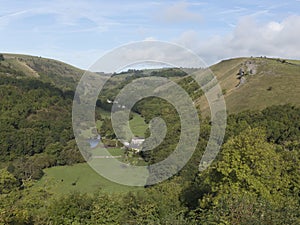 Monsal Dale and the River Wye seen from Monsal Head