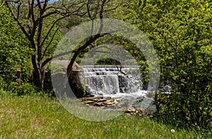 Monsal dale weir waterfall, Peak District May 2020