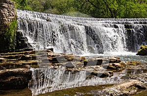 Monsal dale weir waterfall, Peak District May 2020