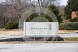 Monsanto Global Headquarters Sign at campus entry