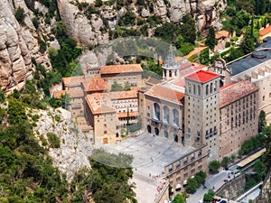 Monserrat monastery in Catalonia, Spain