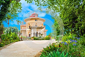 The Monserrate Palace in Sintra, Portugal.