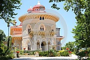 Monserrate Palace in Sintra, Portugal photo