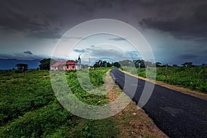 Monsoon climate landscape -Tamilnadu India