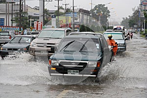 Monsoon rain in Thailand
