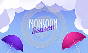 Monsoon Season Concept with cloud.