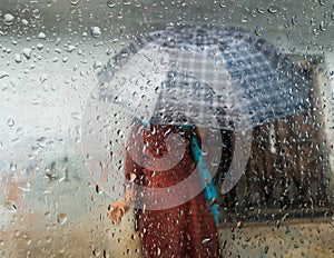 Monsoon season in Kathmandu, Nepal