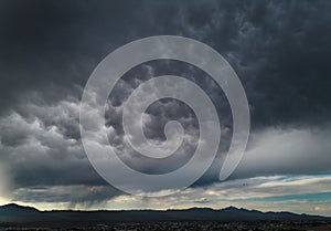 Monsoon storm, the Mohave Desert, Arizona