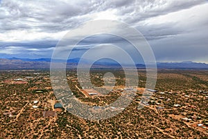 Monsoon Storm over Desert