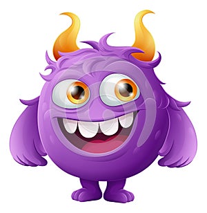 Monster Alien Cute Cartoon Funny Character Mascot