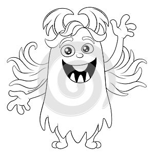 Monster Alien Cute Cartoon Funny Character Mascot