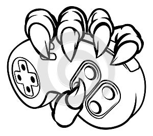 Monster or Animal Claws Holding Games Controller