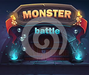 Monster battle GUI boot window
