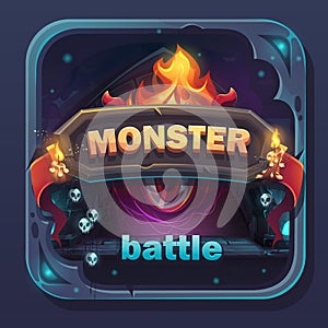 Monster battle GUI icon