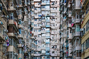 Monster Building, The iconic architecture urban building in Hong Kong