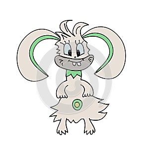 Monster Bunny Rabbit Vector Illustration