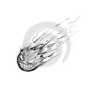 Monster Fireball Sketch