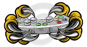 Monster Gamer Claws Holding Games Controller