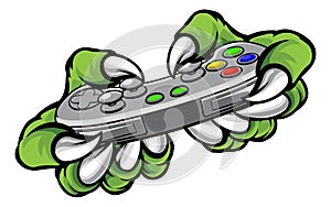 Monster Gamer Claws Holding Games Controller