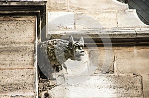 Monster Gargouille on the church photo