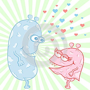 Monster Love Cartoon Characters