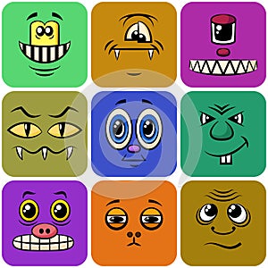 Monster Smileys, Set