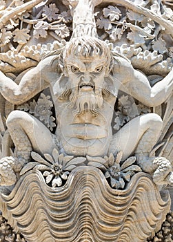 Monster stucco statue