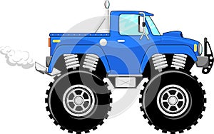 Monster truck 4x4 cartoon