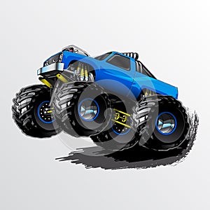 Monster-Truck-Wheelie-Blue