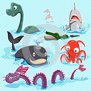 Monsters Of The Deep Blue Sea Collection Set