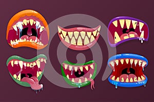 Monsters mouths.