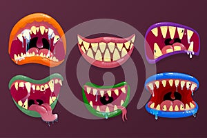 Monsters mouths. photo