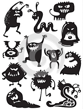 Monsters silhouettes